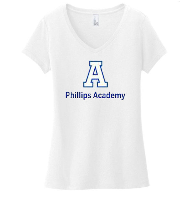 NEW! Ladies White V-Neck Tee