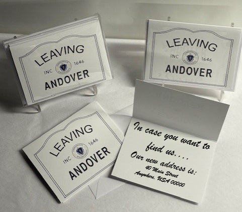 Leaving Andover Notecards