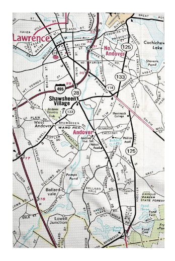 Andover Vintage Map Tea Towel