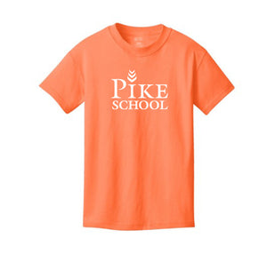 Pike School Youth Neon Orange Tee