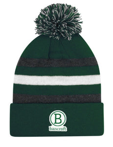 Bancroft Youth Striped Pom Knit Hat