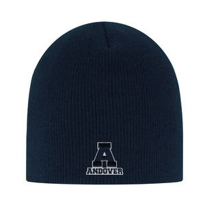 Navy Knit Beanie Hat