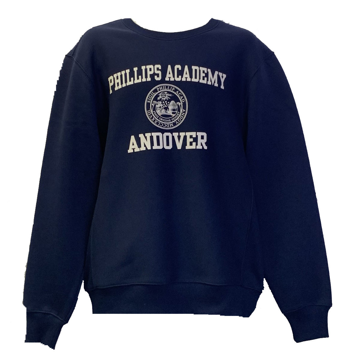 ★SATUR★ Classic Logo Sweatshirt Classic Navy SA243UTM05NV unisex-crew-neck-sweatshirt-