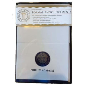 Phillips Academy Formal Announcements
