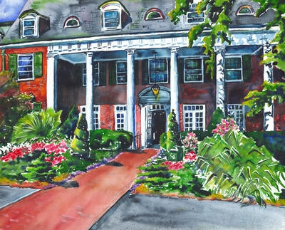 The Inn Watercolor Print